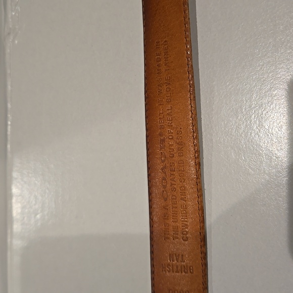 Coach Belt 34 85cm British Tan Brown - Picture 3 of 7